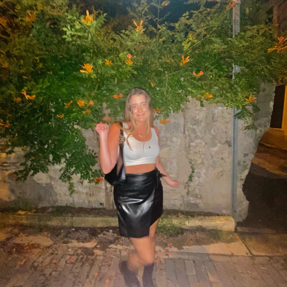REVOLVE Black Midi Skirt